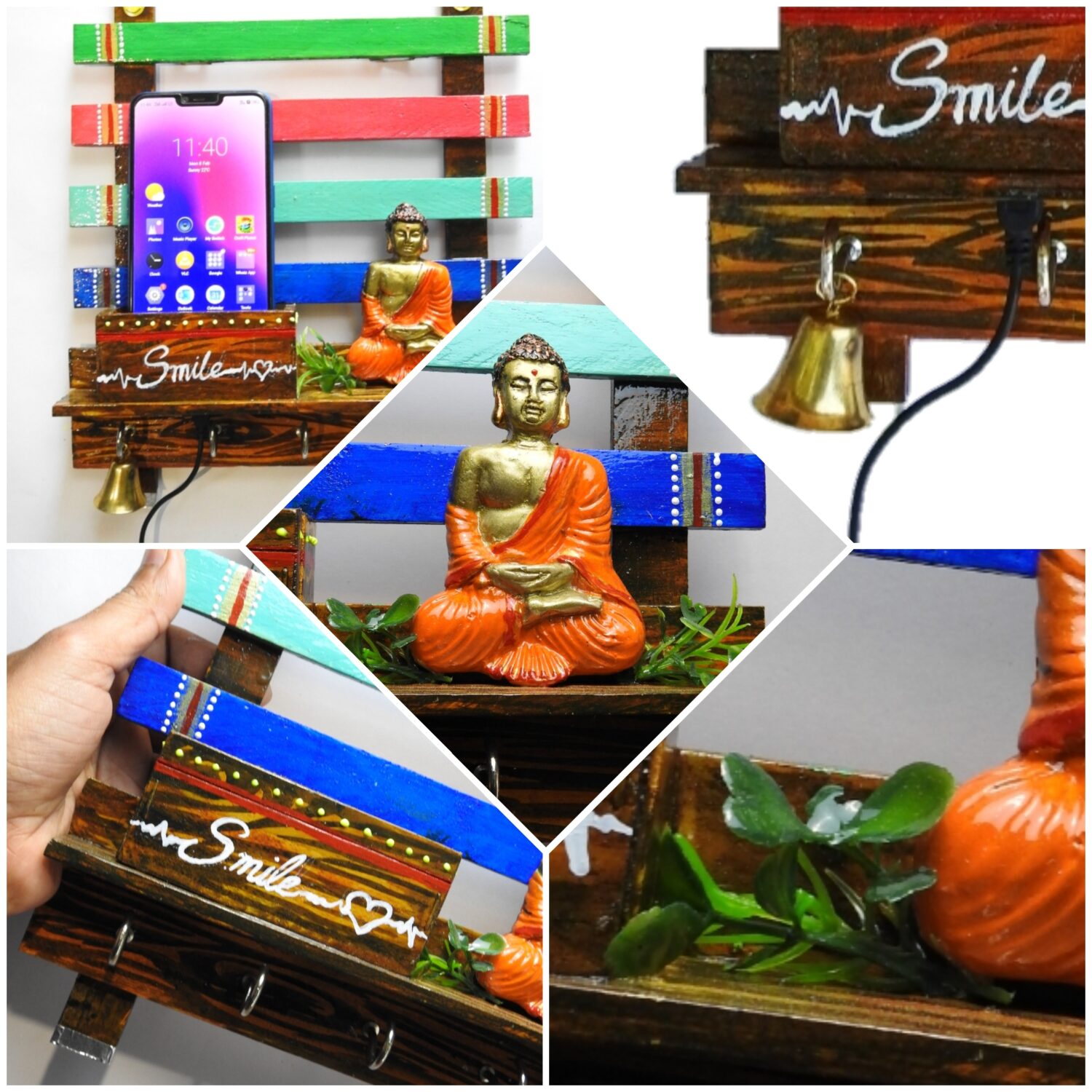 Miniature box frame - Personalised miniature Gifts 3D with light %count(title) - KEY HOLDER 1 e1612853631820