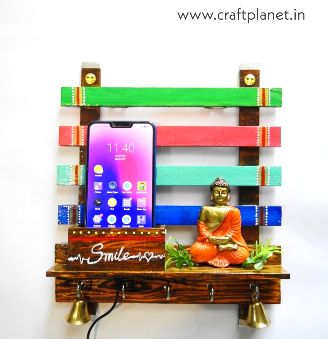 Wooden Mobile & Key Holder-Home decor %count(title) - KEY HOLDER 2