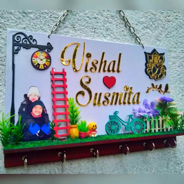 Miniature Setup Key Holder - WIth Customized Name and Photo %count(title) - InShot 20230214 103353752 min
