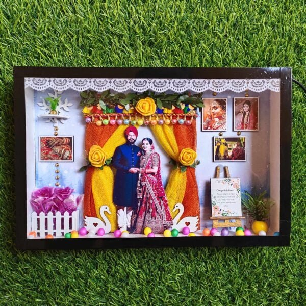 Miniature frame With Lights - Customised Wdding Photo frame 3d %count(title) - IMG 20230403 084538 min
