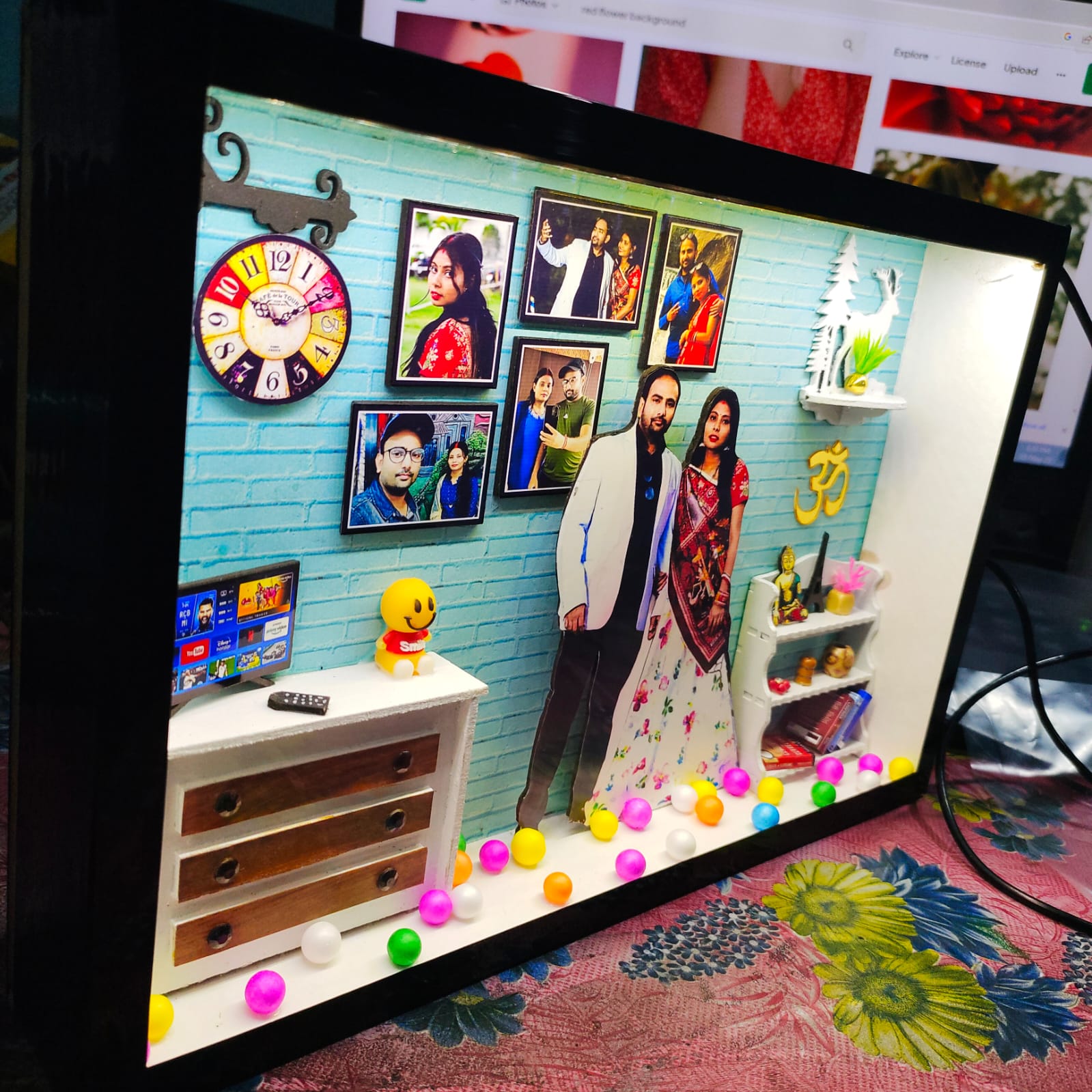 Miniature box frame - Personalised miniature Gifts 3D with light %count(title) - WhatsApp Image 2023 05 14 at 2.33.50 PM