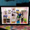 Miniature Box With Lights - Shadow box Family Photo frame Customised Gift %count(title) - Miniature Photo Frame 22