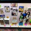 Miniature Box With Lights - Shadow box Family Photo frame Customised Gift %count(title) - Miniature Photo Frame 23