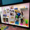 Miniature Box With Lights - Shadow box Family Photo frame Customised Gift %count(title) - Miniature Photo Frame 24