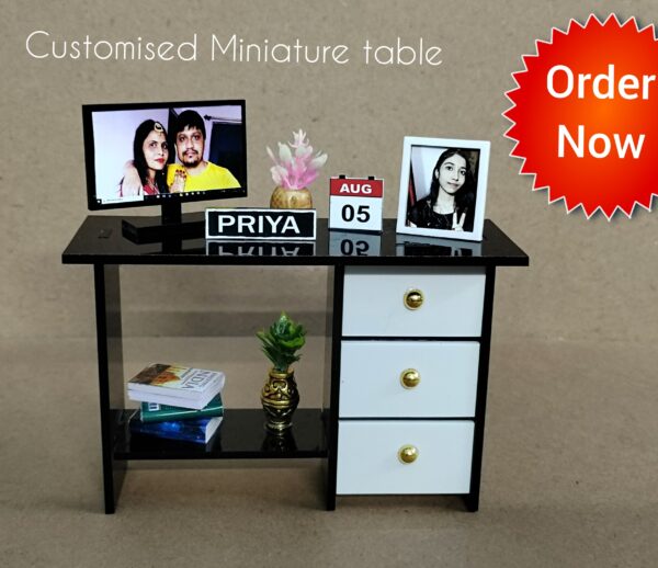 3D Customised Miniature Gifts - Study Table Setup Photo frame %count(title) - customisedminiature gift 1
