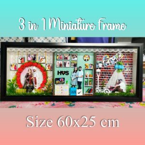 3 in 1 Miniatre Photo frame shadow box