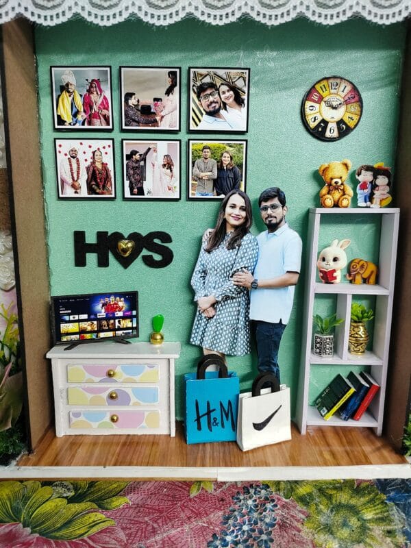3 in 1 Miniatre Photo frame shadow box