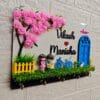 Miniature garden setup Customized Key holder Name plate -3d Anniversary, Wedding Gift %count(title) - craft planet shadow box miniature frame 12